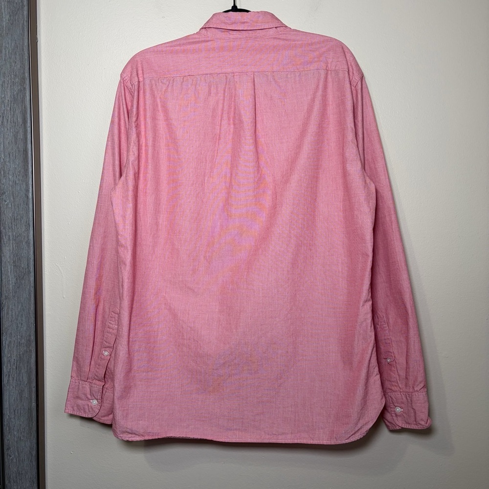 J.Crew Slim Fit Casual Cotton Oxford Button Down In Light Heather Red Large - Picture 3 of 7